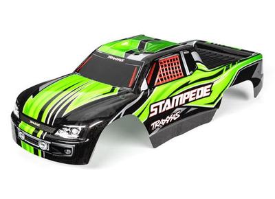 Karosserie, Stampede 2WD grün lackiert