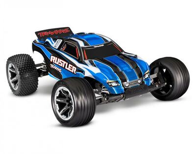 Rustler 2WD 1/10 RTR TQ USB - (mit Akku und Ladegerät) blau