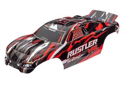 Karosserie, Rustler VXL 2WD rot lackiert