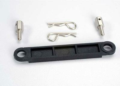 Akkuhalterung, inkl. Pfosten und Clips