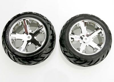 Komplettrad, 2,8", Anaconda All-Star chrom, hinten (2 Stück)