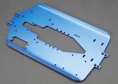 Chassis T-Maxx lang (4908) blau elox.