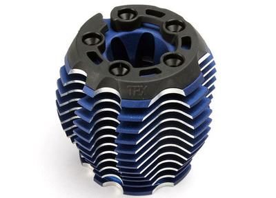 Kühlkopf (gefrästes Aluminium, blau elox