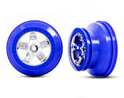 Felge, 2,2"/3,0", SCT chrom-blau (vorn)(2 Stück)
