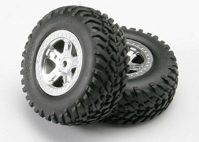 Komplettrad, 2,2"/3,0", SCT / SCT mattchrom (2 Stück)