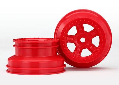Felge, 1,4" / 1,8", SCT rot beadlock (2 Stück)