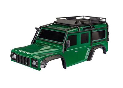 Karosserie, Land Rover Defender Clipless komplett grün