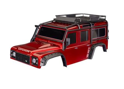 Karosserie, Land Rover Defender Clipless komplett rot