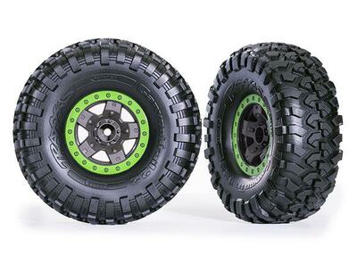 Komplettrad, 2,2", Canyon Trail / TRX-4 schwarz/grün (2 Stück)