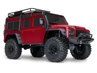 RC Modell Auto TRX-4 Land Rover Defender Clipless Rot 1/10 Crawler RTR (ohne Akku und Ladegerät)