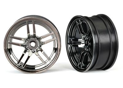 Felge, 1,9", Split-Spoke chrom-schwarz vorn (Ford GT) (2 Stück)