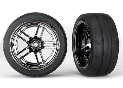 Komplettrad, 1,9", Response / Split-Spoke chrom-schwarz hinten (Ford GT) (2 Stück)