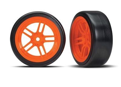 Komplettrad, 1.9", Drift / Split-Spoke orange vorn (2 Stück)