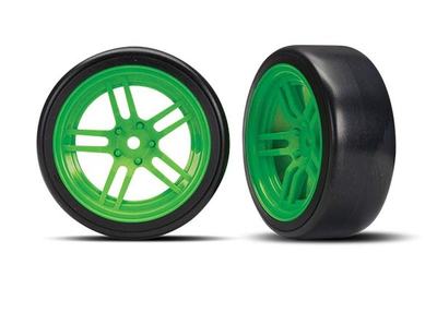 Komplettrad, 1.9", Drift / Split-Spoke grün vorn (2 Stück)