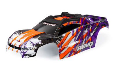 Karosserie, E-Revo purble mit Aufkleber