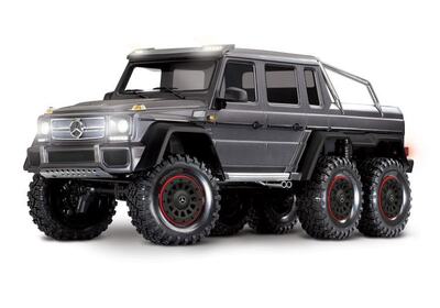 TRX-6 Mercedes-Benz G63 AMG 6X6 TQi RTR Electric Trail Truck Clipless (silber) (ohne Akku/Lader)