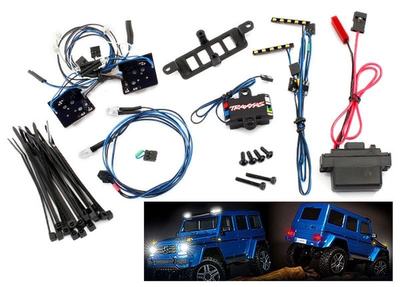 LED Licht-Set kpl. mit Power-Supply für Mercedes G500 (TRX8811 oder TRX8825 Karo)