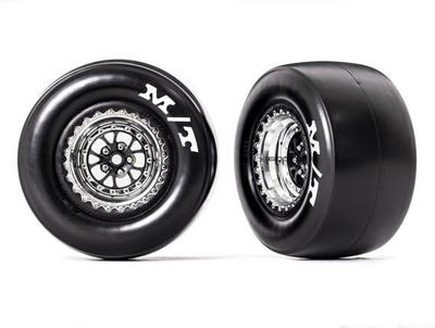 Komplettrad, 2,2" / 3,0", hinten Chrome Mickey Thompson (Drag Slash) (2 Stück)