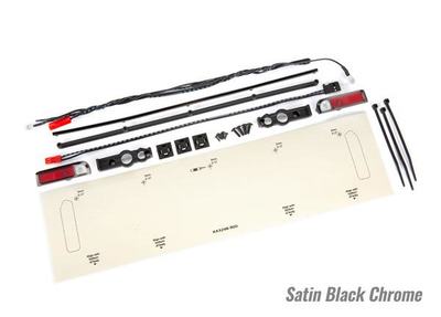 LED Lights hinten Set Satin schwarz Chrome Chevrolet C10