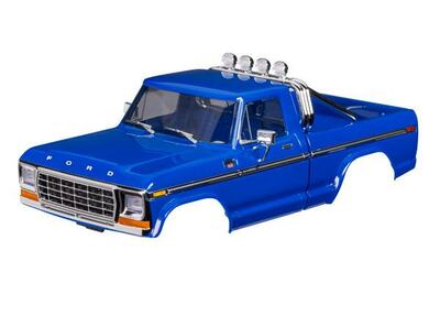Karosserie, TRX-4M Ford F-150 Blue komlpett (Clipless)