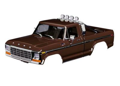 Karosserie, TRX-4M Ford F-150 Brown komlpett (Clipless)