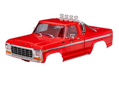 Karosserie, TRX-4M Ford F-150 Red komlpett (Clipless)