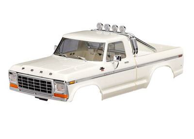 Karosserie, TRX-4M Ford F-150 White komlpett (Clipless)