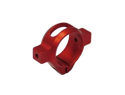 Alu Heckrohrhalter (T-Rex 500) - Rot -