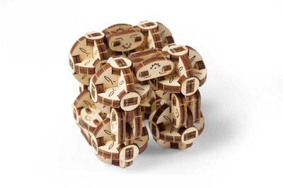 3D Holz Puzzle Bausatz Flexi-Würfel