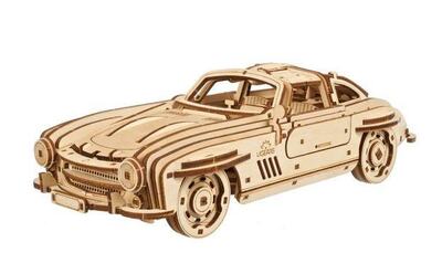 3D Holz Puzzle Bausatz Flügeltüren Sportcoupe