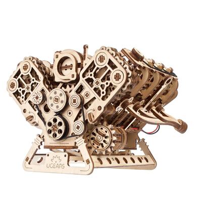 3D Holz Puzzle Bausatz V8-Motor