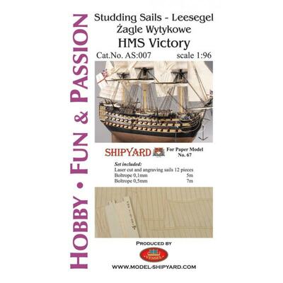 Segel für HMS Victory - Leesegel