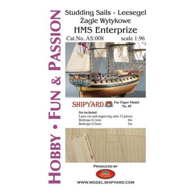 Segel für HMS Enterprize - Leesegel