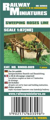 Geschwungene Rosenranke scale 1:87 (H0)