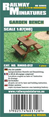 Gartenbank scale 1:87 (H0)