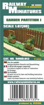 Garten Trennwand I scale 1:87 (H0)