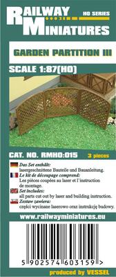 Garten Trennwand III scale 1:87 (H0)