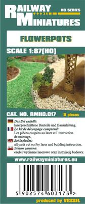 Blumenkübel scale 1:87 (H0)