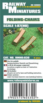 Klappstühle scale 1:87 (H0)