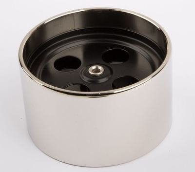 Rad vorne 70 mm, schwarz7nickel für D368