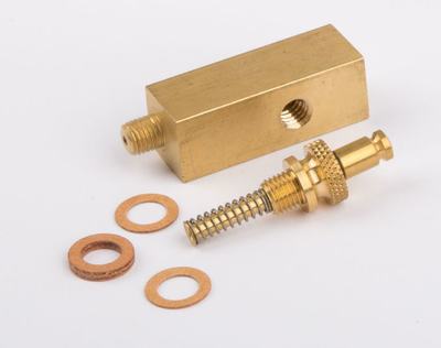 Manometersockel Messing 12x12mm